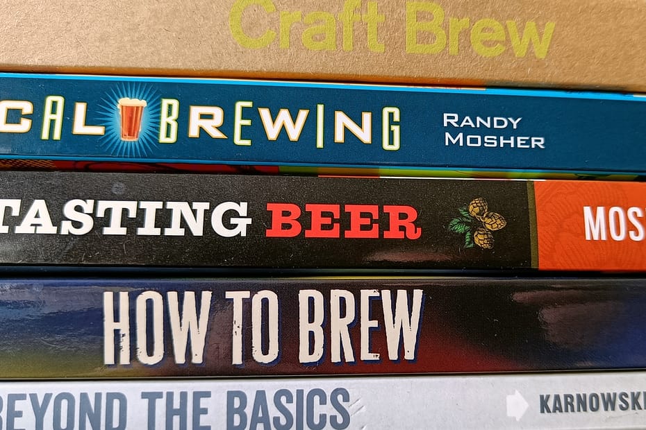 Five books on homebrewing